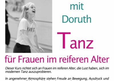 Tanz für  Frauen im reiferen Alter mit Doruth